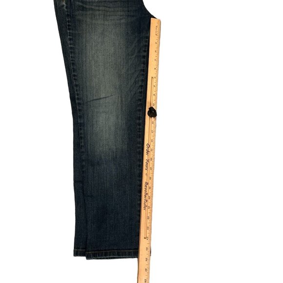 ELLE Jeans Women's Size 12 Stretch Cotton Blend Stitching on Back Pockets Blue F - Picture 5 of 11